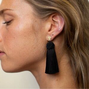 Hart Jewelry , topknot, Charleston Green Tassel Earrings